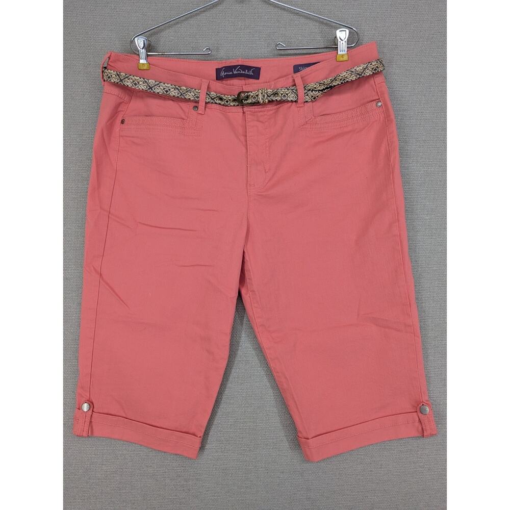 Gloria Vanderbilt Coral Skimmer Jeans Size 16 Petite Stretch -0725F03